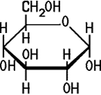 Strukturformel Glucose