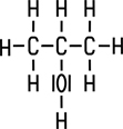 Strukturformel Isopropylalkohol