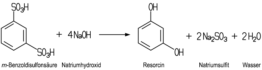 Synthese von Resorcin