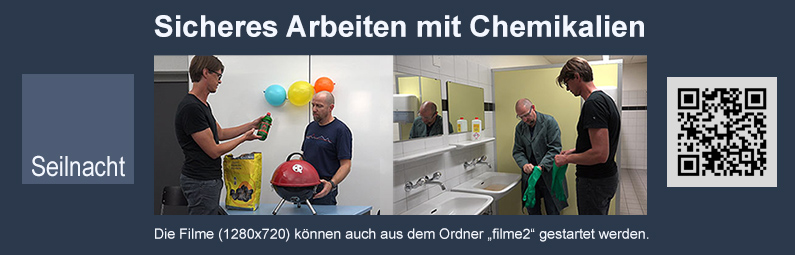 Sicheres Arbeite mit Chemikalien