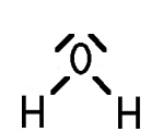 Strukturformel H2O