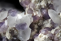 Fluorit mit Calcit aus Huaron