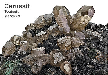 Cerussit aus Touissit in Marokko