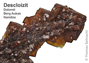 Descloizit aus der Berg Aukas Mine in Namibia